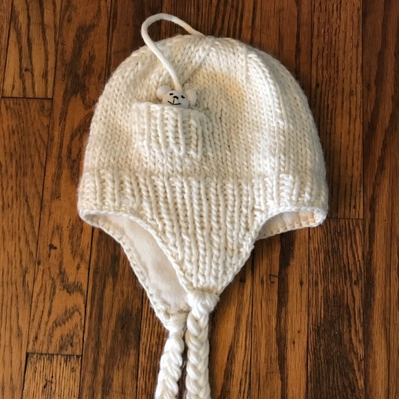 ✨5/$25 Winter hat with mini teddy bear in pocket - Picture 8 of 8